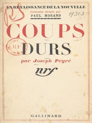 cover image of Coups durs